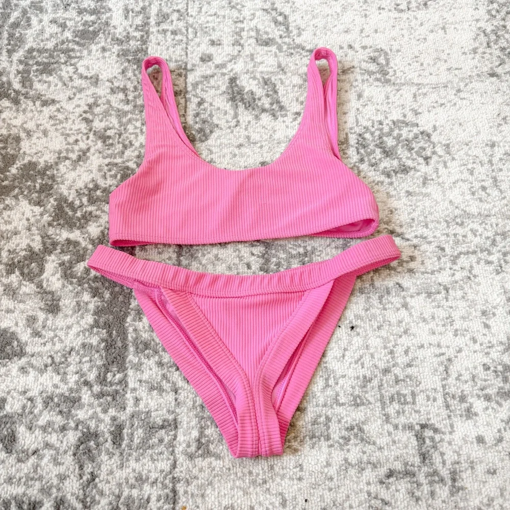 Frankie's Bikinis Ribbed Set Connor Top Georgia Bottoms